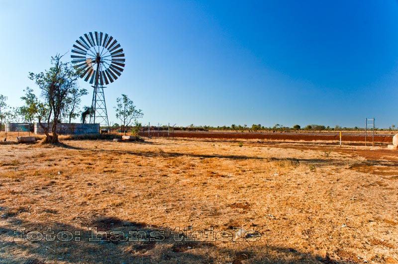 Windrad im Bereich der Mittelaustralischen Senke